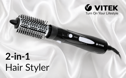 VITEK 2-in-1 Hot Air Styler & Hair Dryer Brush