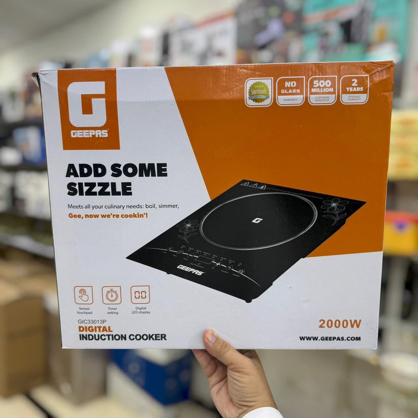 Geepas digital induction cooker gic 33013p