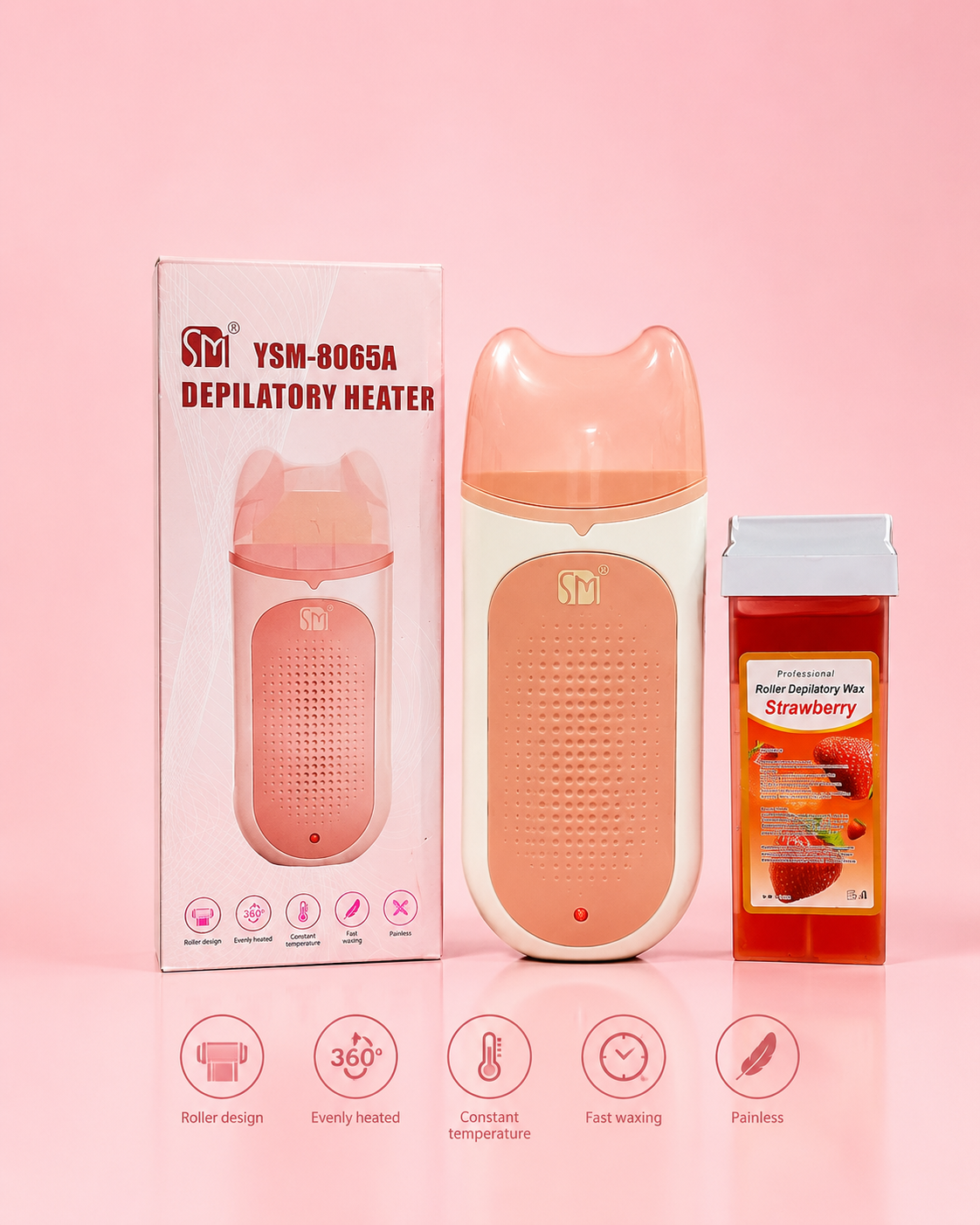 3 in 1 Skin Glow Roll-On Wax Heater