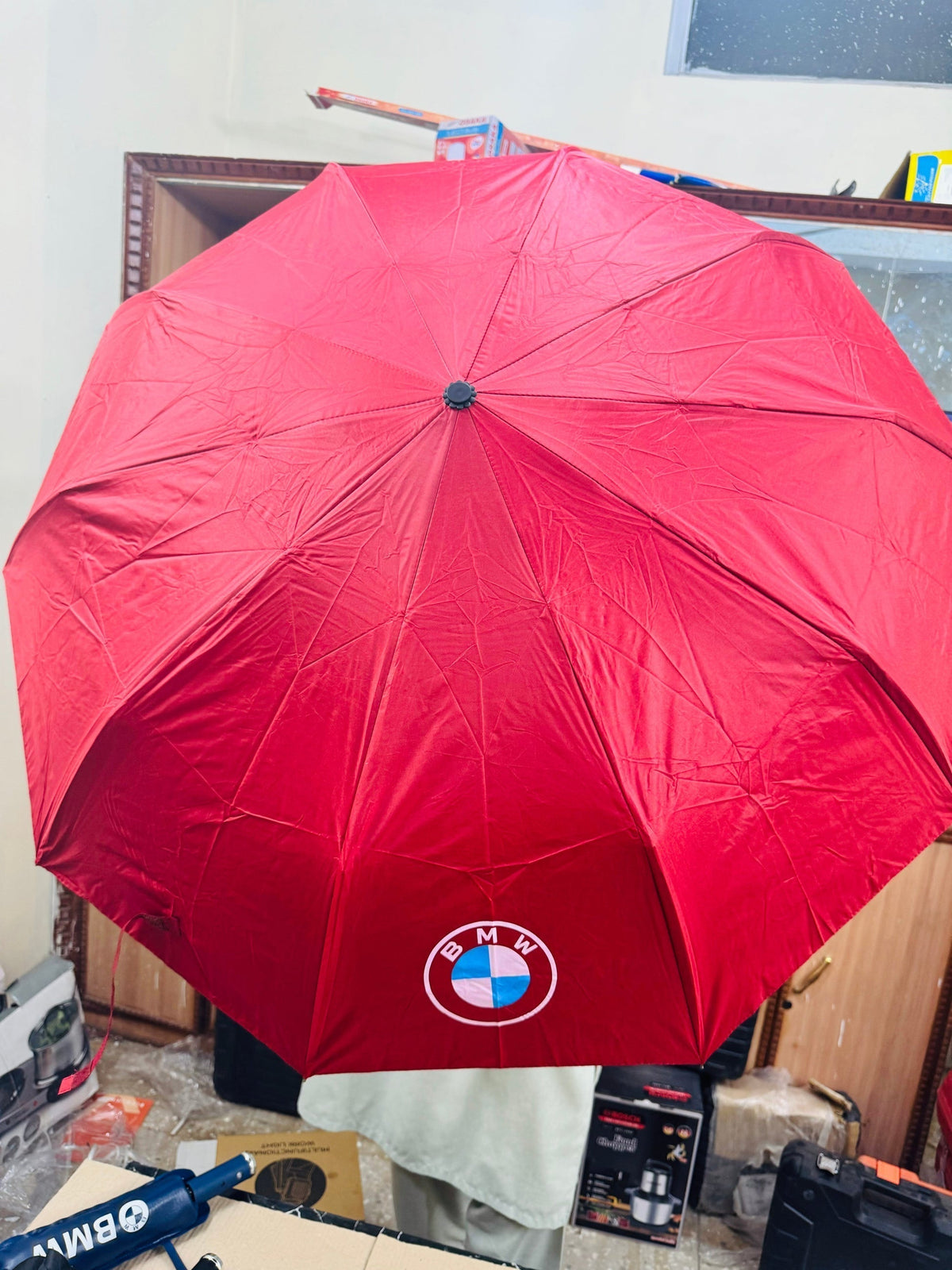 BMW Brand Smart Auto Folding Umbrella