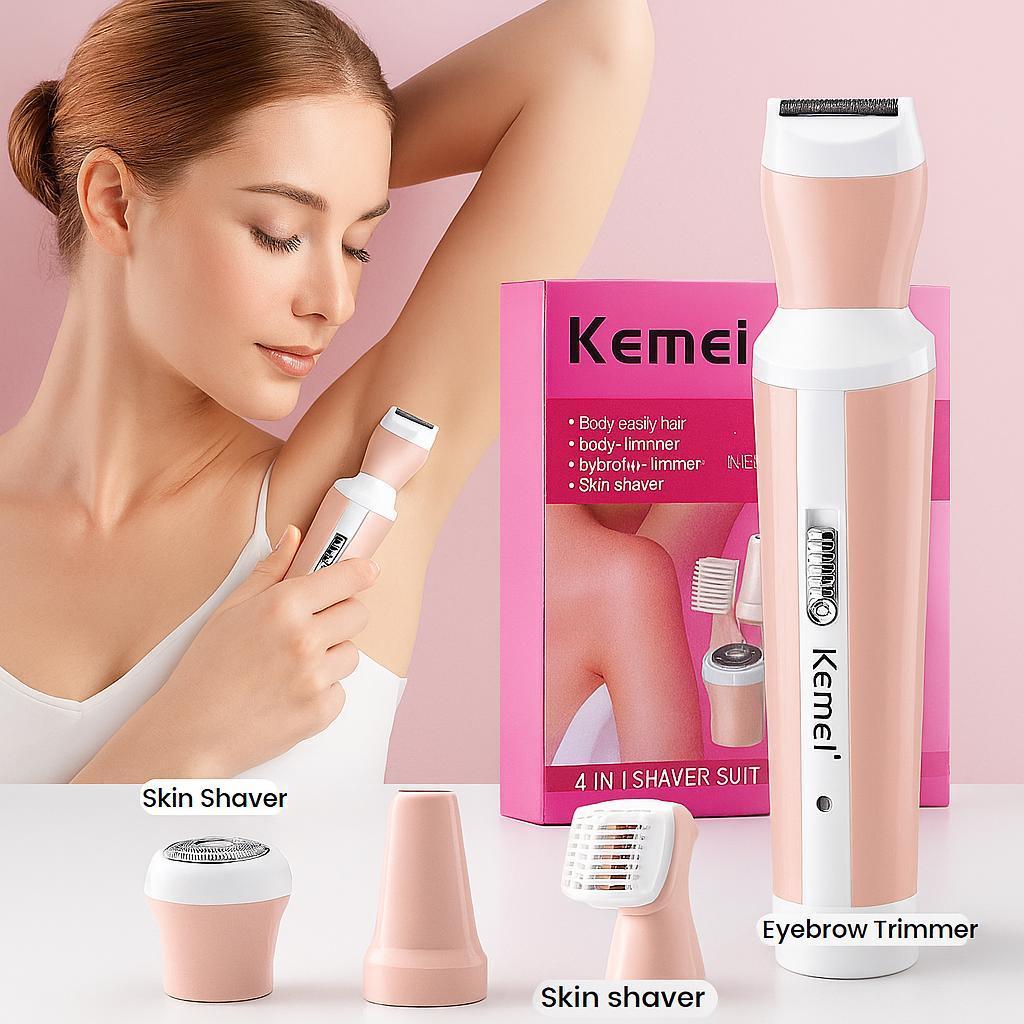 Kemei 4-in-1 Professional Women’s Grooming Kit – Smooth & Painless