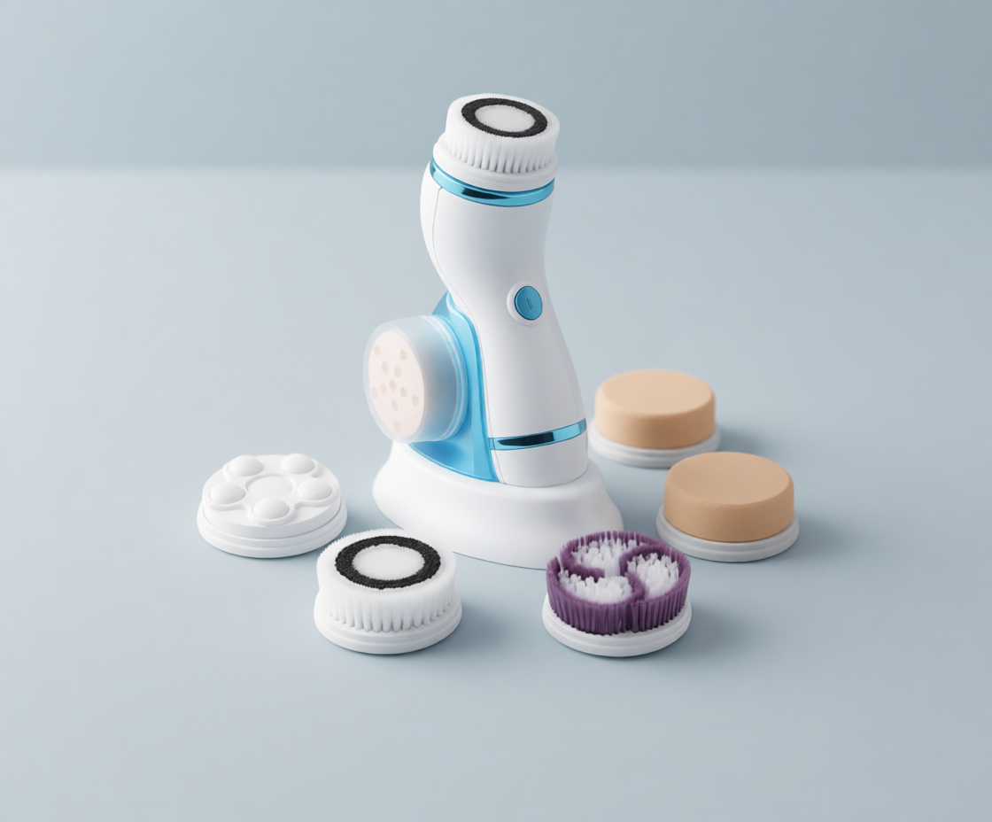 4 In 1 Electric Facial Cleansing Brush & Massager