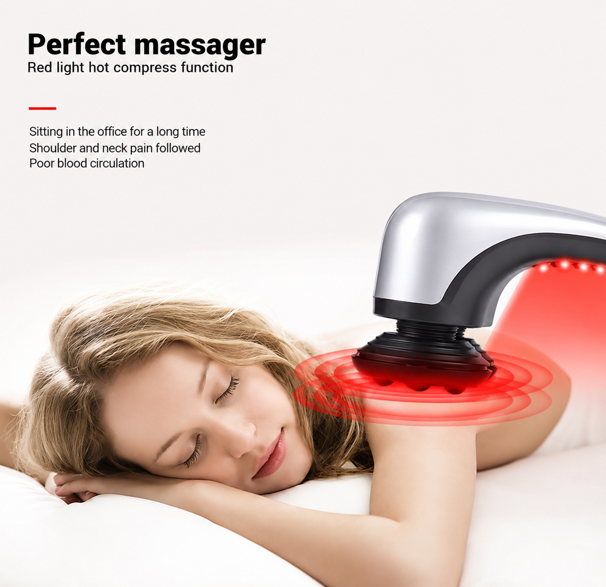 Double Head Heating Massager - Adjustable Heat | Vibration