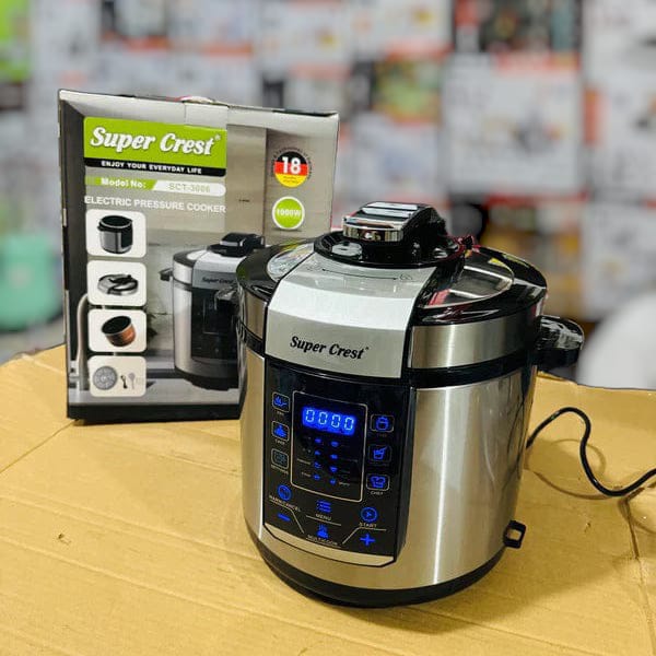 super crest electric pressure cooker Sct 3006 M