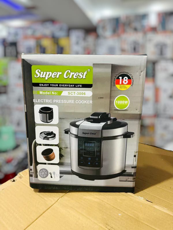 super crest electric pressure cooker Sct 3006 M