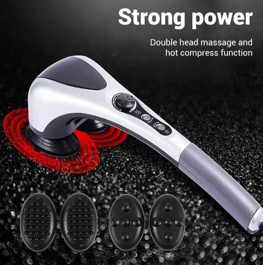 Double Head Heating Massager - Adjustable Heat | Vibration