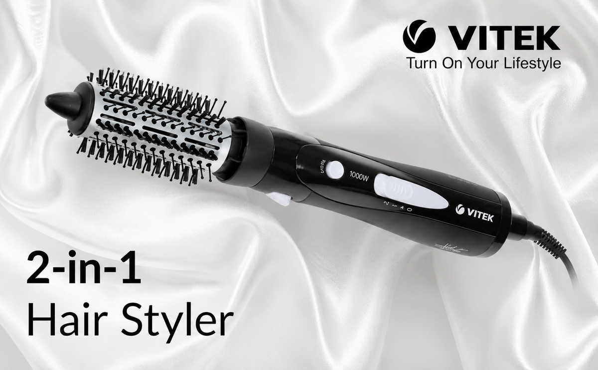 VITEK  2-in-1 Hot Air Styler & Hair Dryer Brush