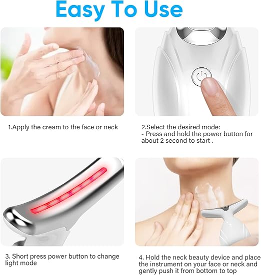 3-in-1 Red Light Therapy Facial Lifting Massager