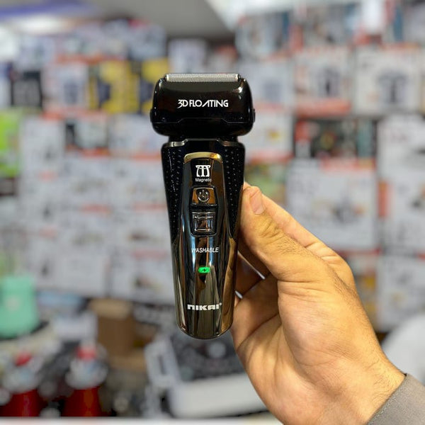 Nikai 3D Washable Shaver NK-7119 (Floating Heads, 3-Hour Battery)