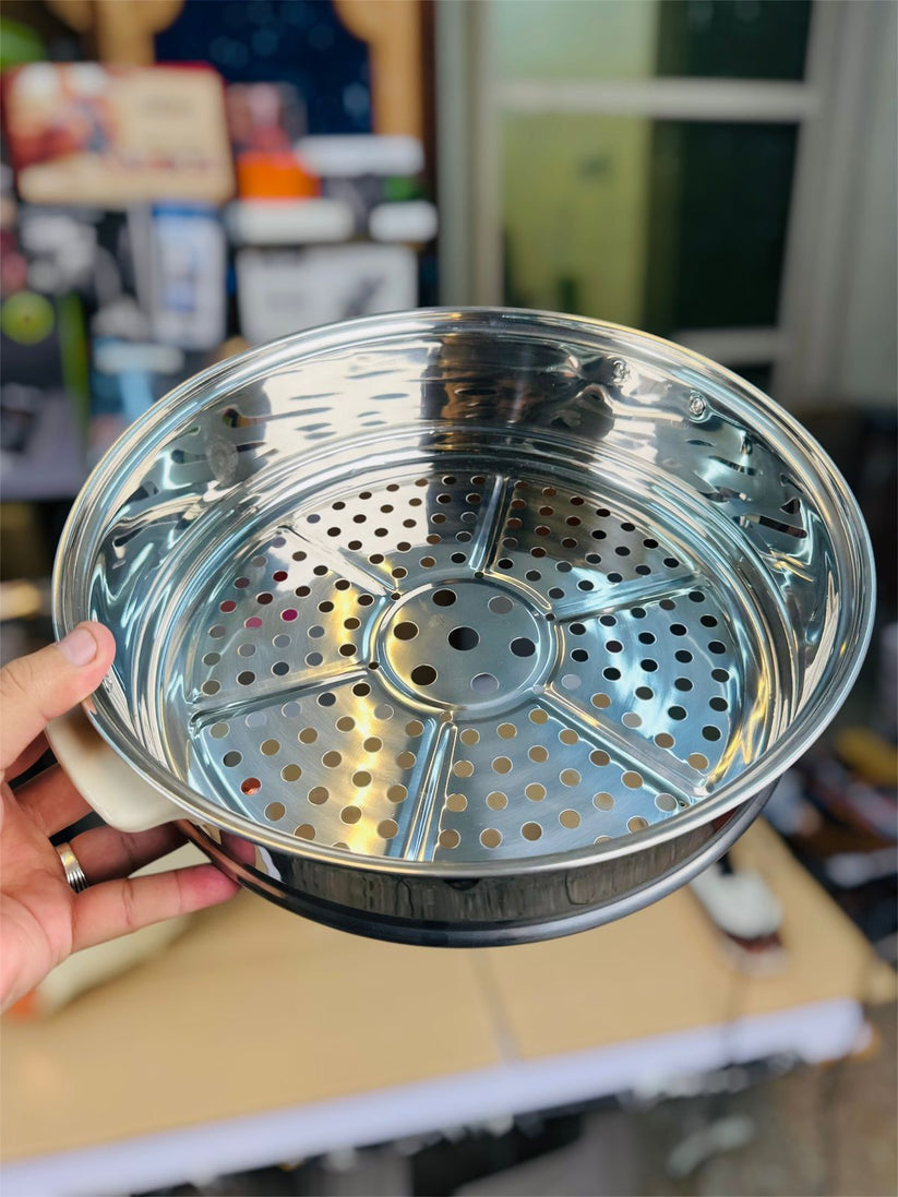 2 in 1 Cooking Pot and 3 layers Food steamer