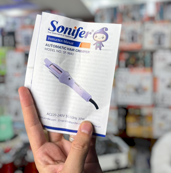 Sonifer Automatic Hair Crimper SF-9643 (Rotating Plates, PTC Heating)