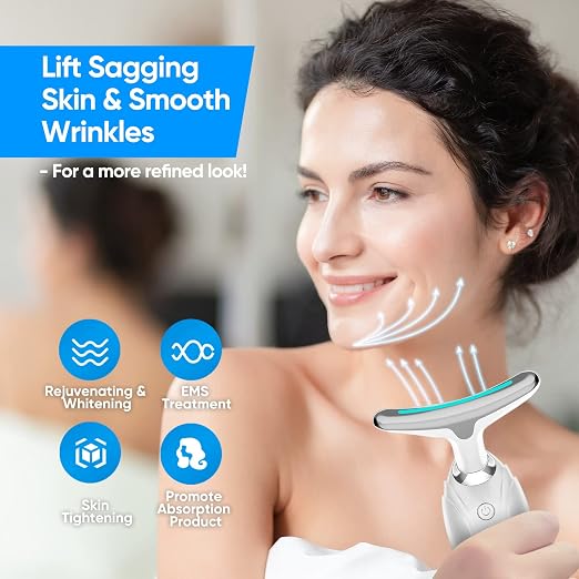 3-in-1 Red Light Therapy Facial Lifting Massager