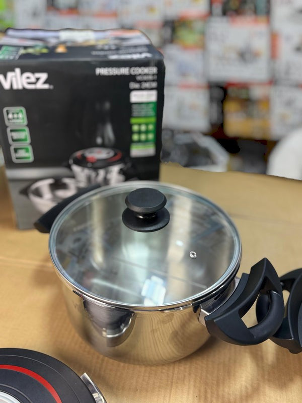 Vilez automatic pressure cooker with steamer 6L &4L