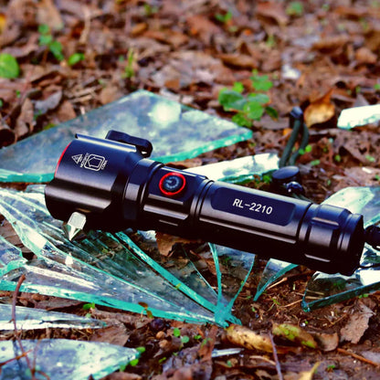Multi-Functional 1KM Long Range LED Emergency Flashlight Powerbank Type-C Charging