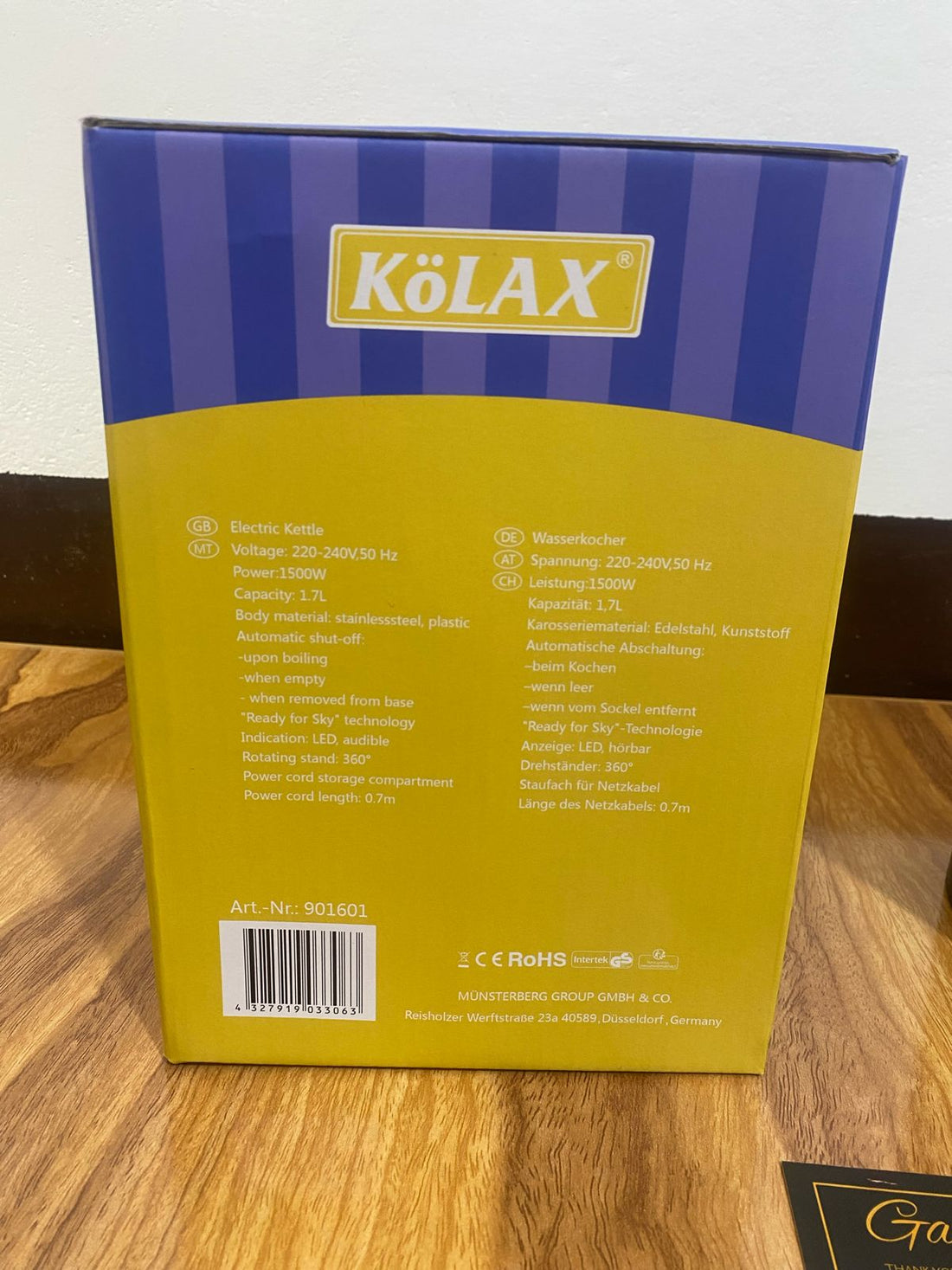 Kolax  Double Insulated Electric Kettle