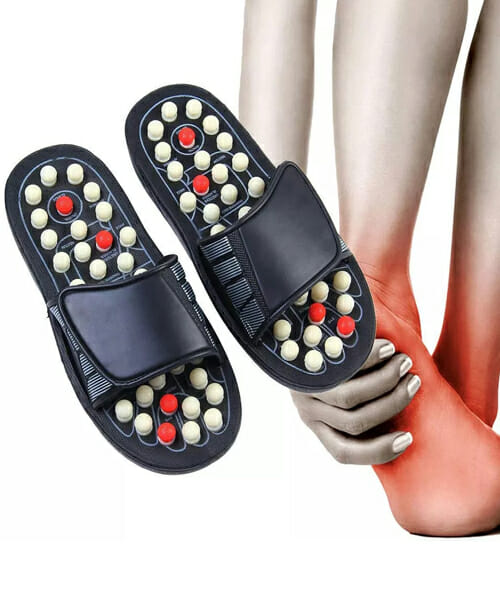 Reflexology Acupressure Foot Massage Slipper ( SIZE ADJUST )