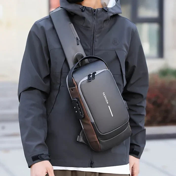 SecureLock Sling Travel Bag – Stylish & Theft-Proof