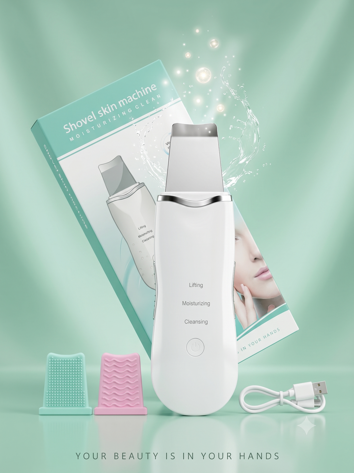 3 in 1 Ultrasonic Face Scrubber & Exfoliator Machine