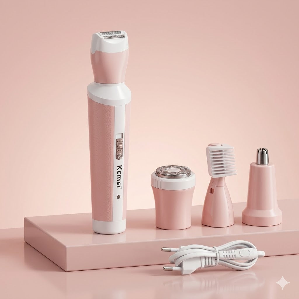 Kemei 4-in-1 Professional Women’s Grooming Kit – Smooth & Painless