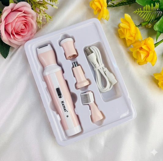 Kemei 4-in-1 Professional Women’s Grooming Kit – Smooth & Painless