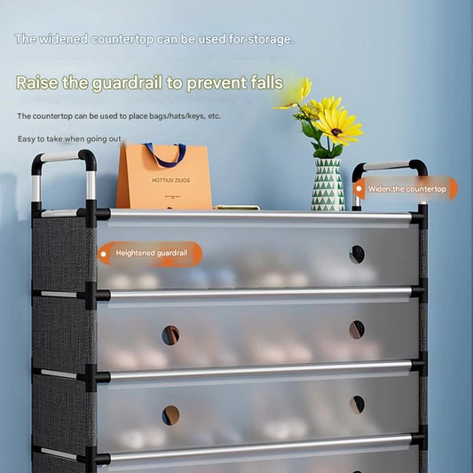 Dust Proof Steel Layer Shoe Rack Organizers