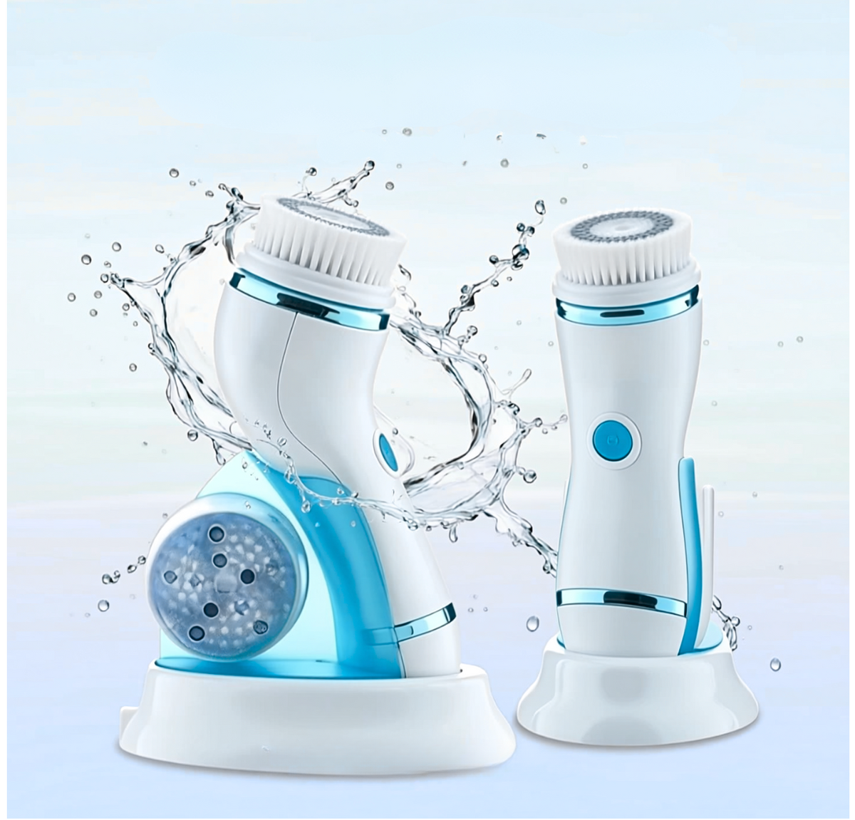 4 In 1 Electric Facial Cleansing Brush & Massager
