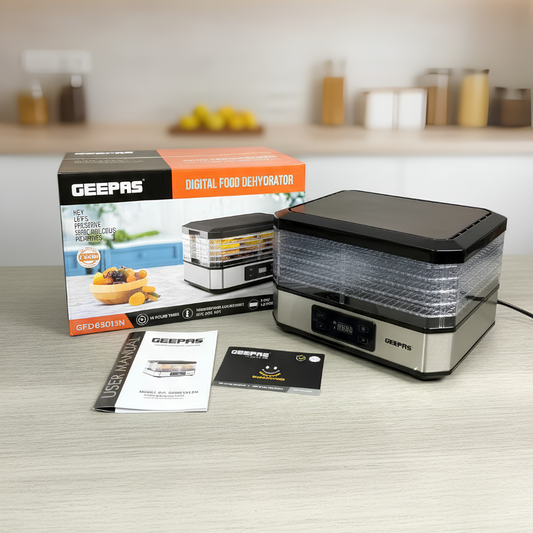 Geepas Digital Food Dehydrator – 5-Layer Electric Fruit Dryer