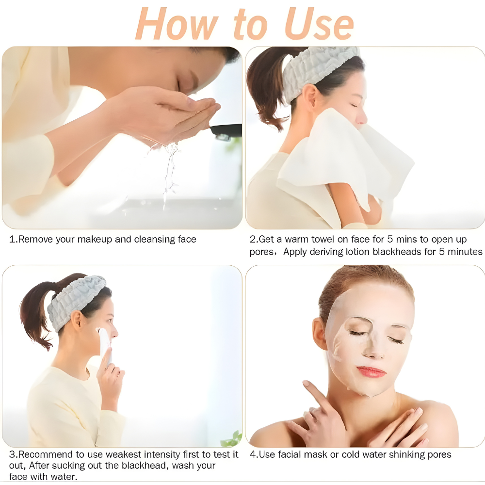 4-in-1 Rechargeable Acne Pore Vacuum Cleaner And Blackhead Remover