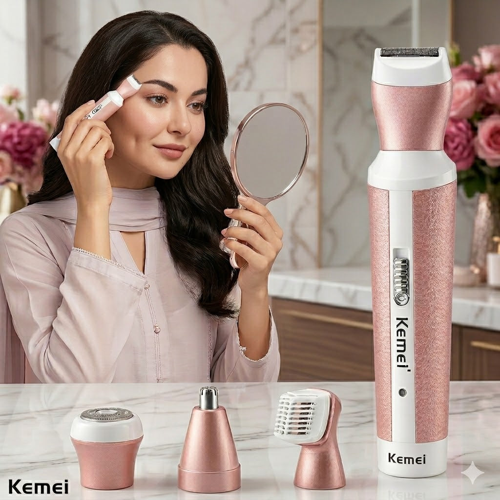 Kemei 4-in-1 Professional Women’s Grooming Kit – Smooth & Painless
