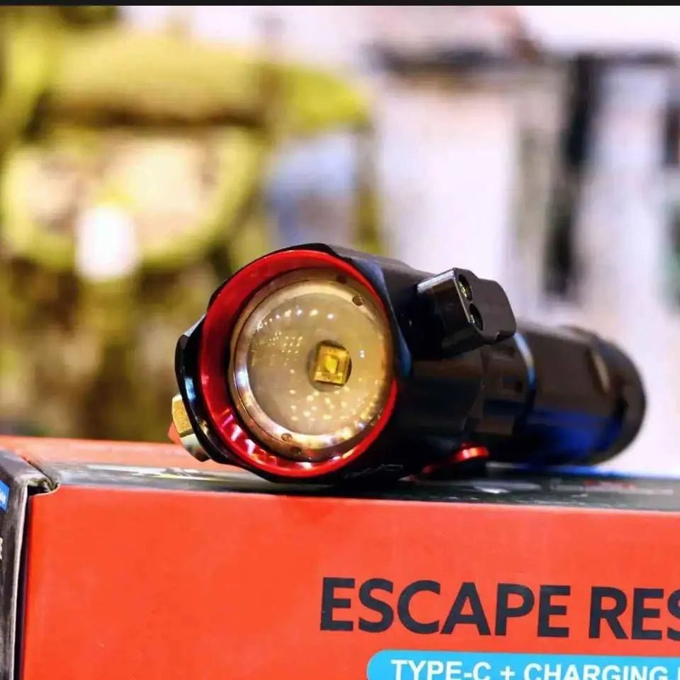 Waterproof Laser LED Tactical t With1Km range flashlight and long lasting backup | Imported