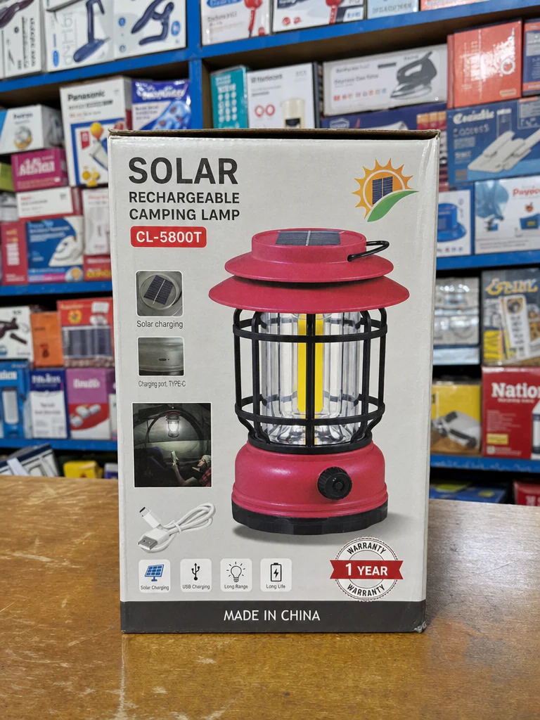 Solar Rechargeable Camping Lamp CL-5800T