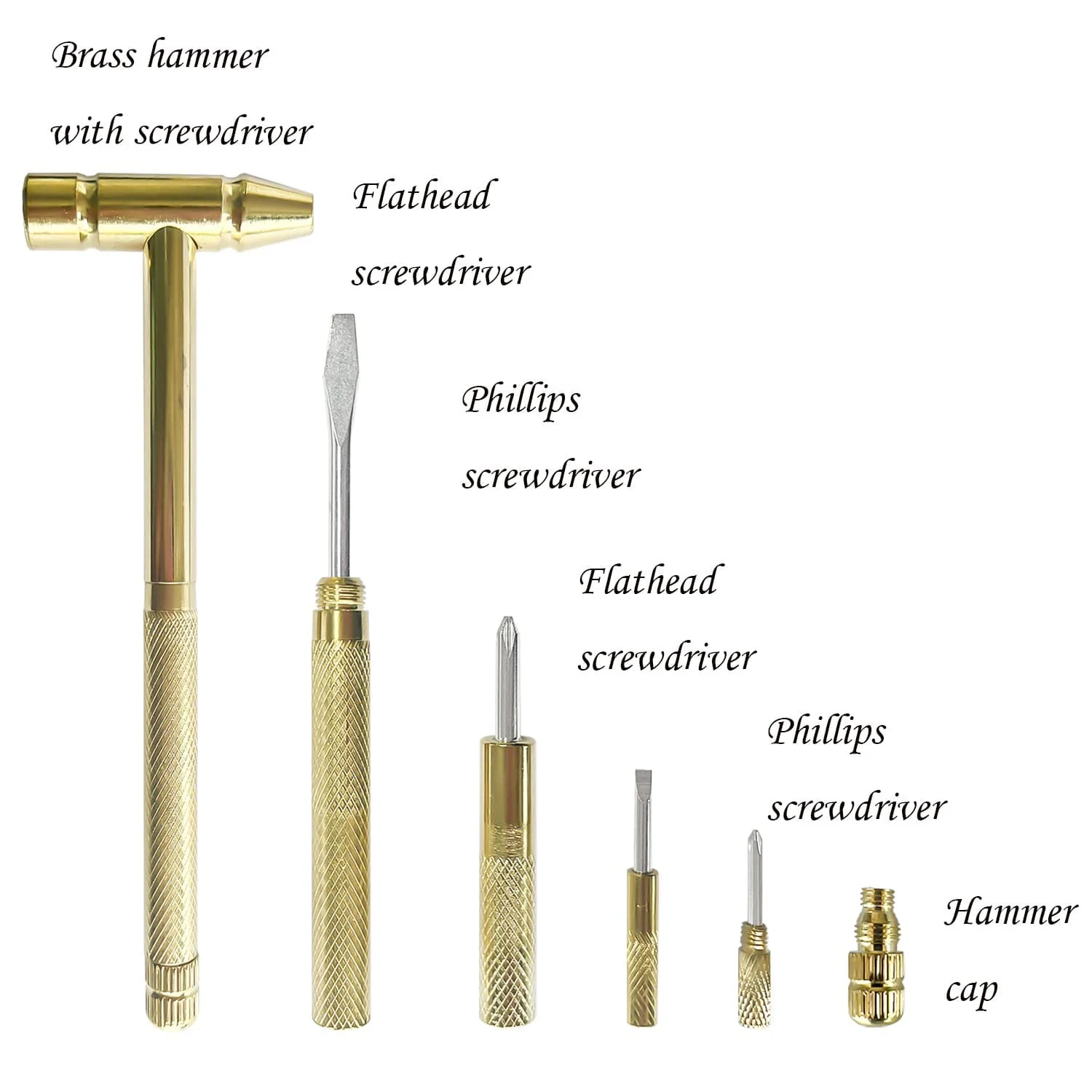 6-in-1 Mini Hammer & Precision Screwdriver Repair Tool Kit