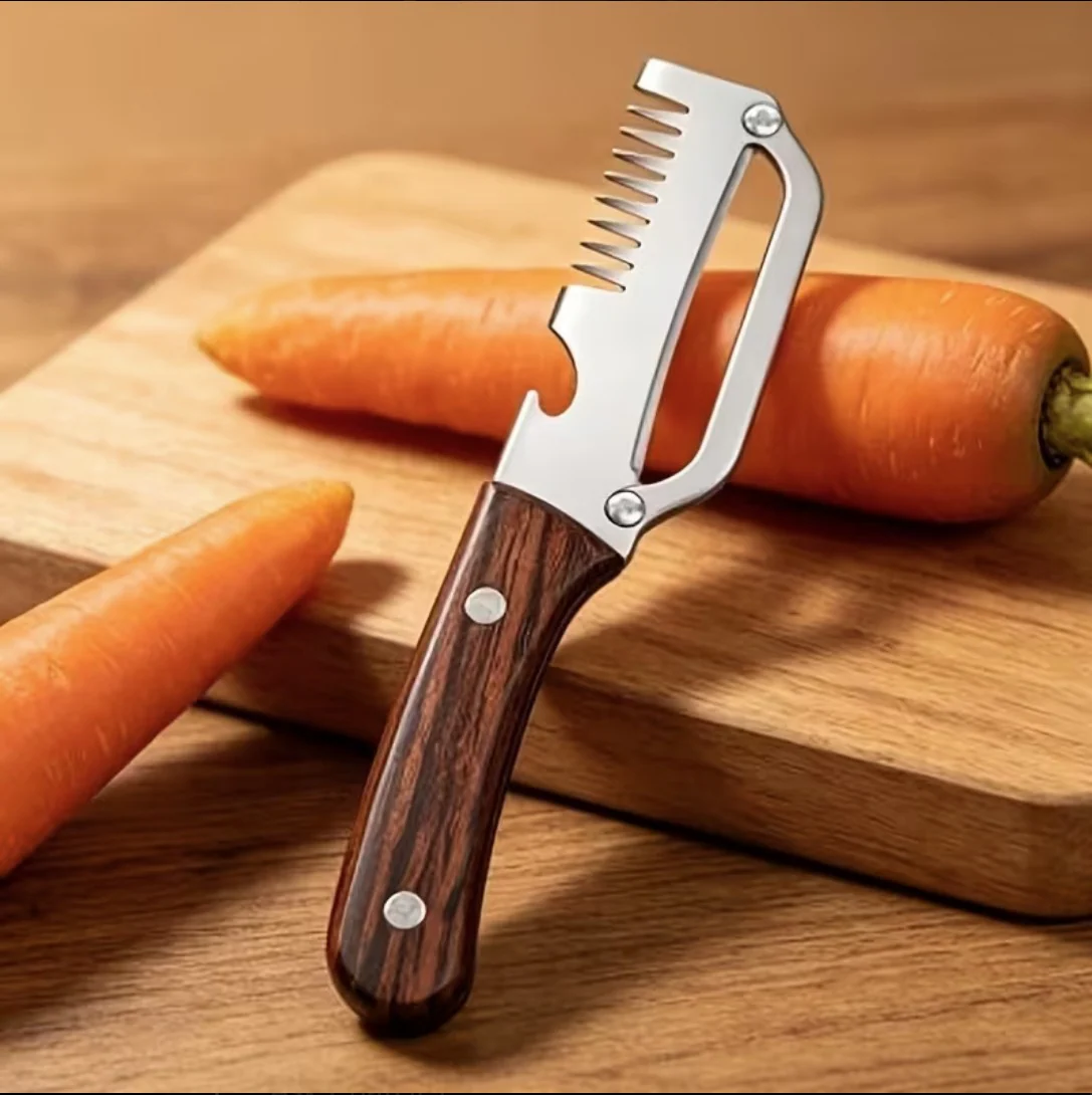 3-in-1 Fish Scaler, Peeler & Kitchen Utility Knife